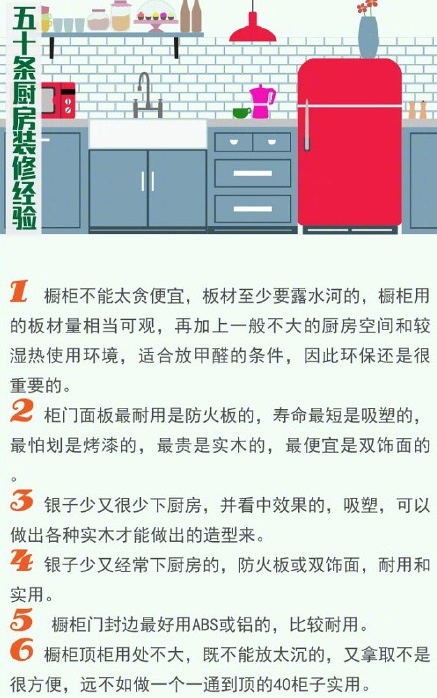 新房裝修廚房不能省，遠景裝飾50條廚房裝修經(jīng)驗